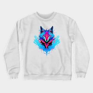 Howling at the Moon: Majestic Wolf Design Crewneck Sweatshirt